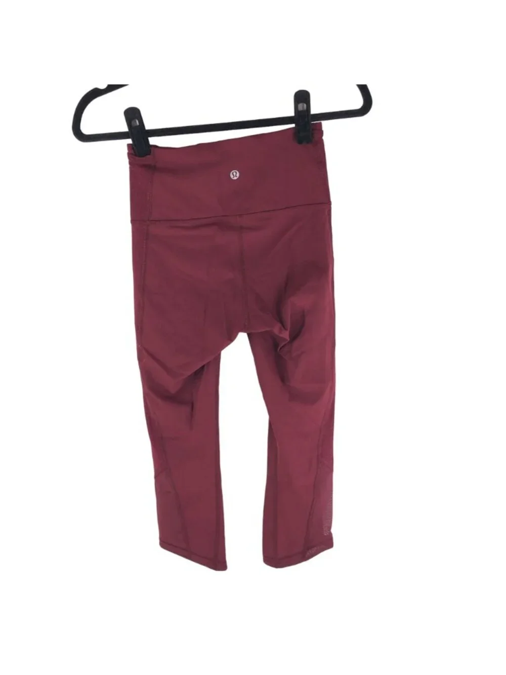 Lululemon Womens Body Con Crop Mesh Deep Rouge Red 4